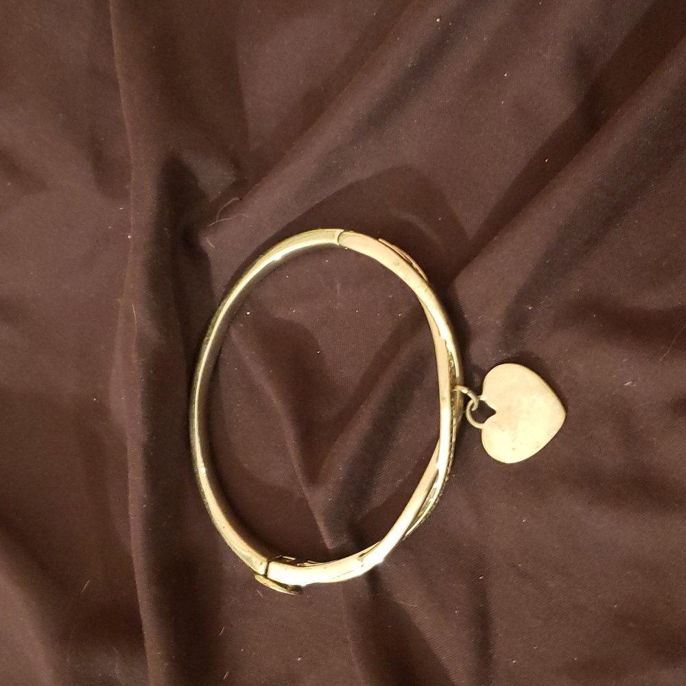 SILVER Bracelet Heart charm